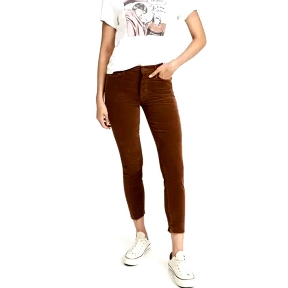Mother Denim The Looker Crop Pant in Caramel Size 28